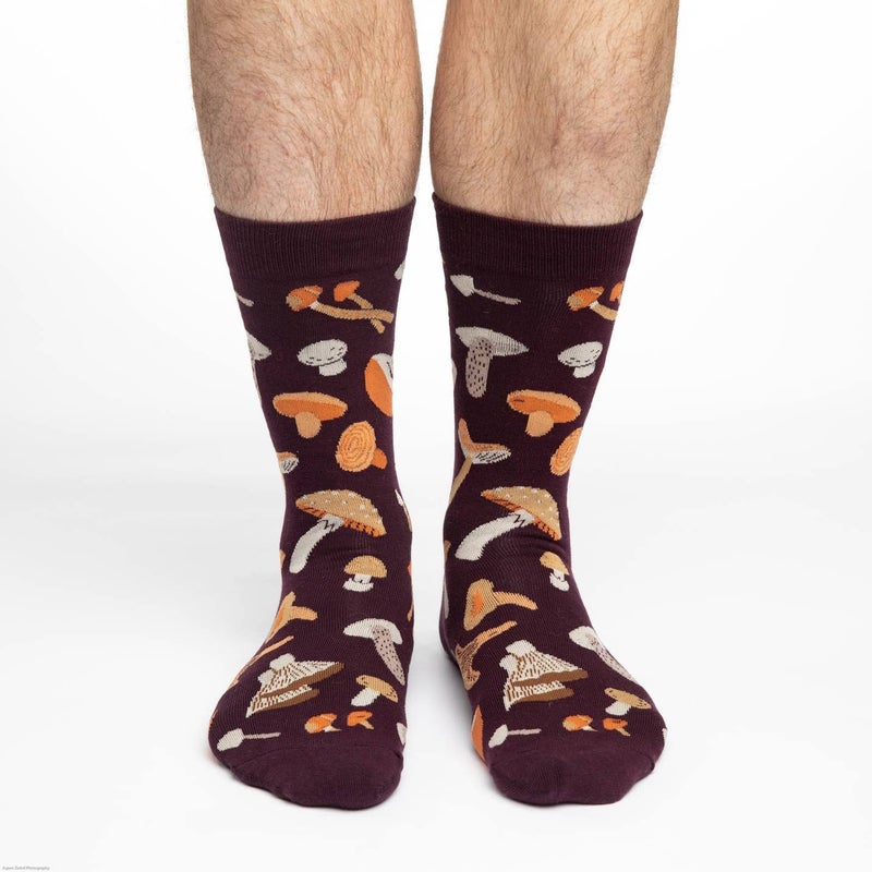 Good Luck Sock Men's Mushroom Socks, Big & Tall, Shoe Size 13-17 - Image 2